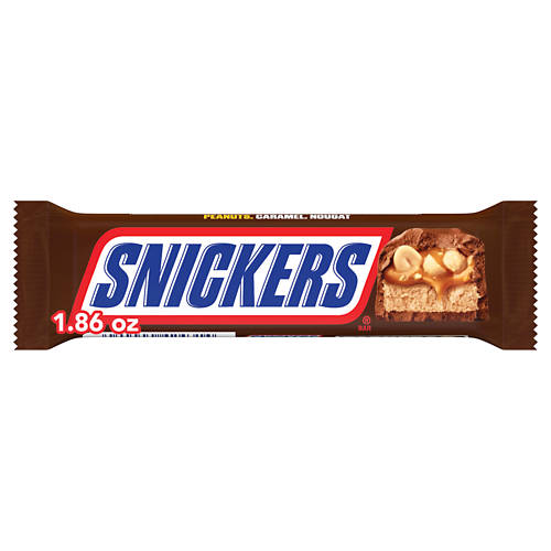 Mars SNICKERS Full Size Chocolate Candy Bar, 1.86 oz Bar